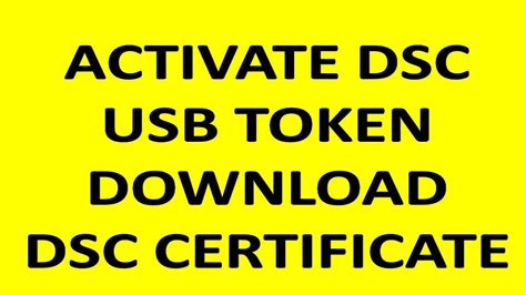 dsc smart card or usb token|dsc token driver download.